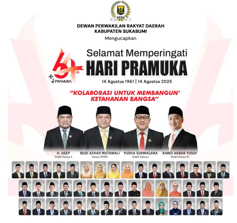 DPRD Kabupaten Sukabumi Mengucapkan Selamat Hari Pramuka 2025
